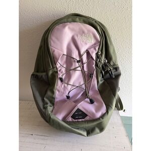 The North Face Green Pink Jester Backpack 19in School Travel Bag Daypack